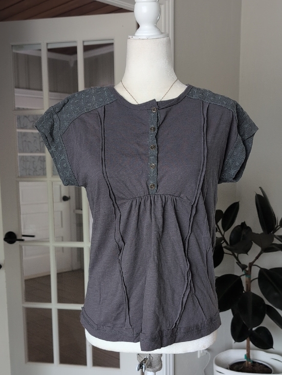 Knox Rose Tops - NWOT Knox Rose Cotton Top short sleeve XS